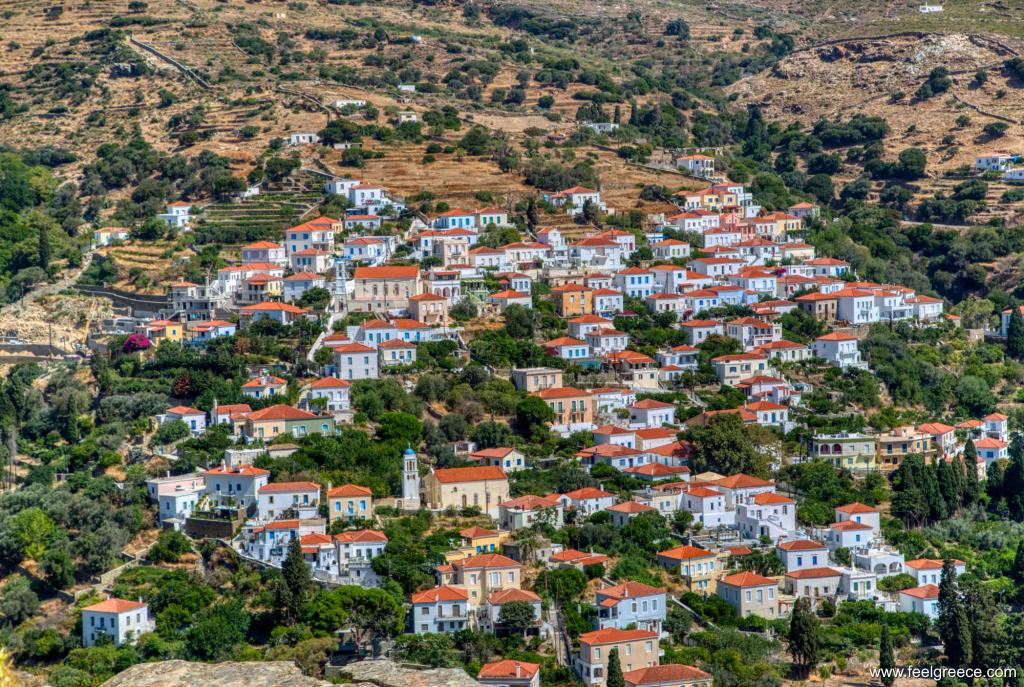 Panoramic view of the village houses