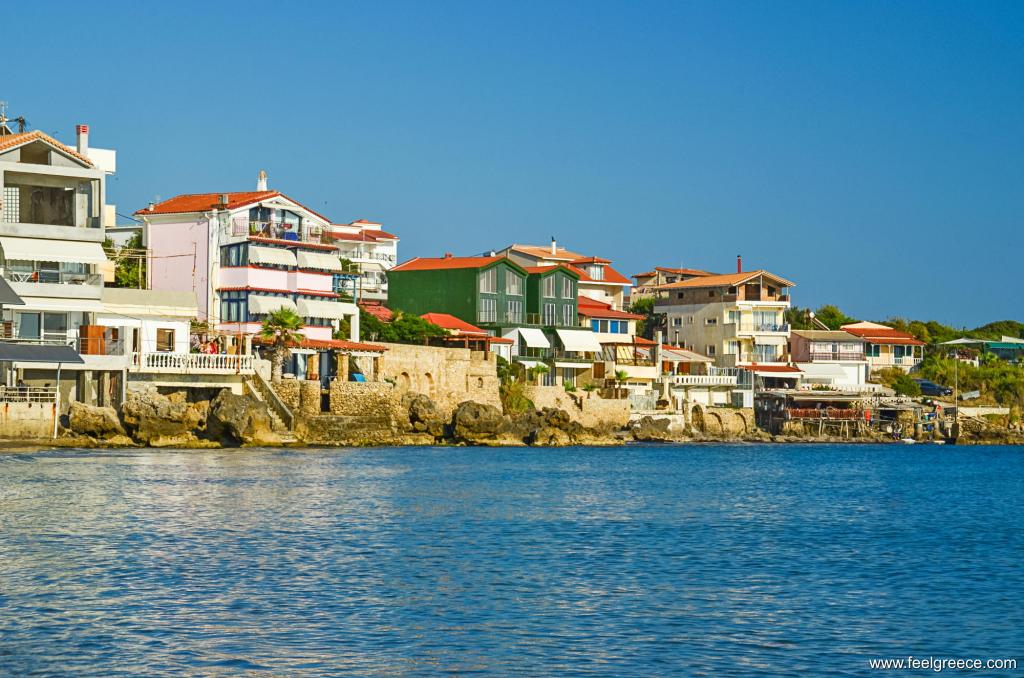 Houses at the seafront