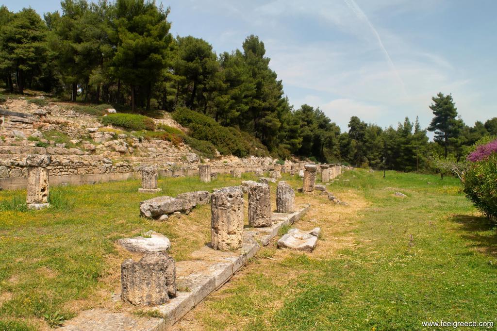 Ruins at the archeological site of Amphiareion