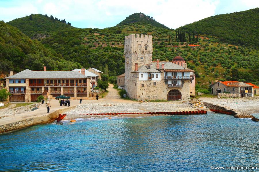 The port of Zographou Monastery