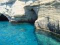 Caves with crystal blue water