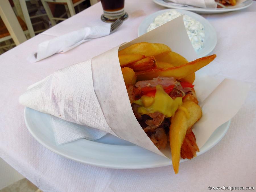 Gyros from restaurant Garry - the king of gyros