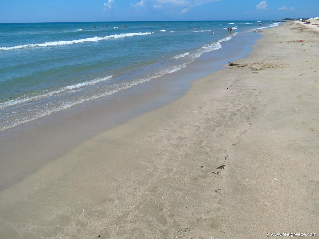 Fine sand and shallow sea