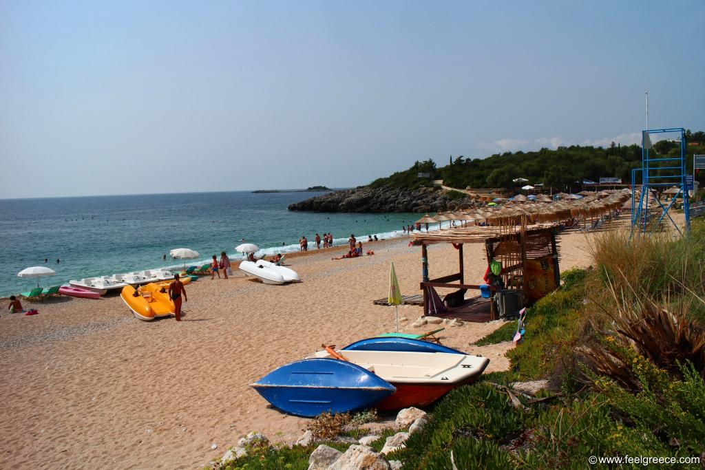 The busiest beach around Syvota