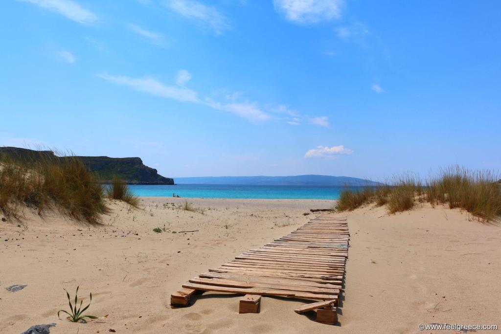 Wooden pathway to the beach
