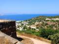 From the towers there is magnificent view to the village, the island and even Kos