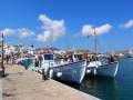 Boat taxis for Agios Ioanis, the aqua park, Lageri and Kolumbithres