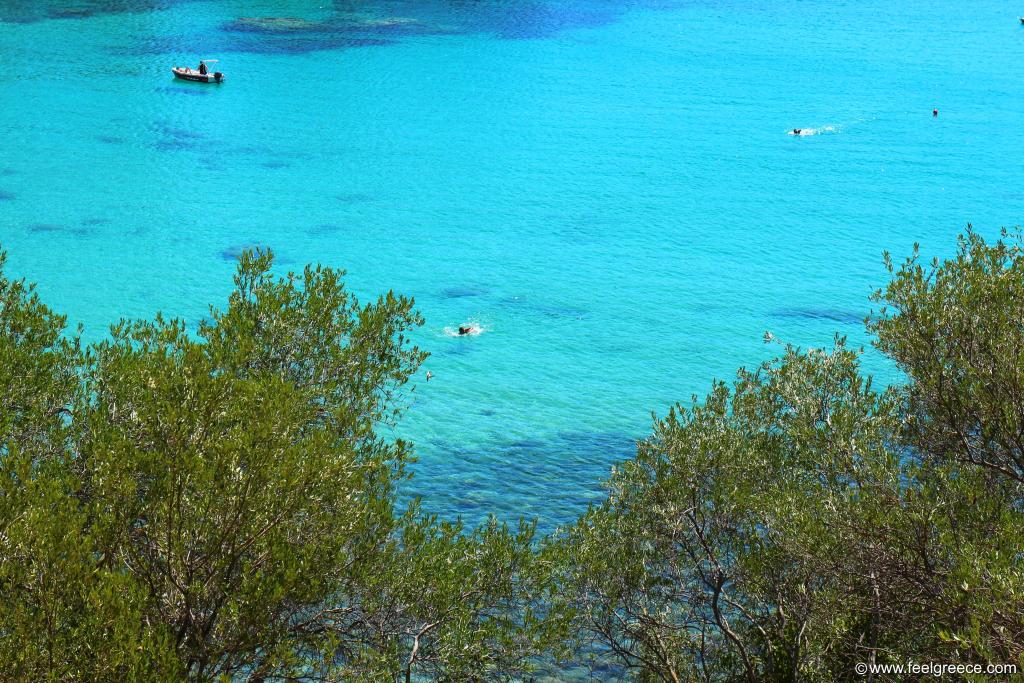 The ultimate blue water of Platakia