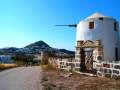 Partially resotred windmill and Plaka in the background
