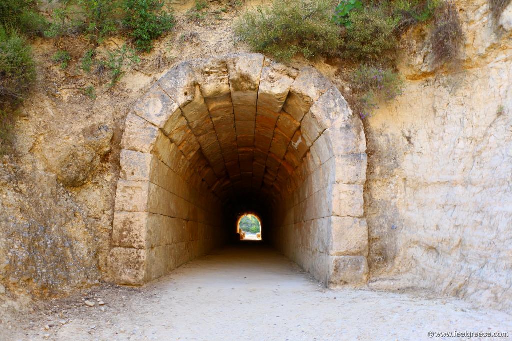 The tunnel to the ancient stadium