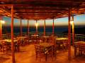 Taverna with sunset view