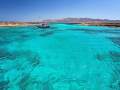 Turquoise blue water