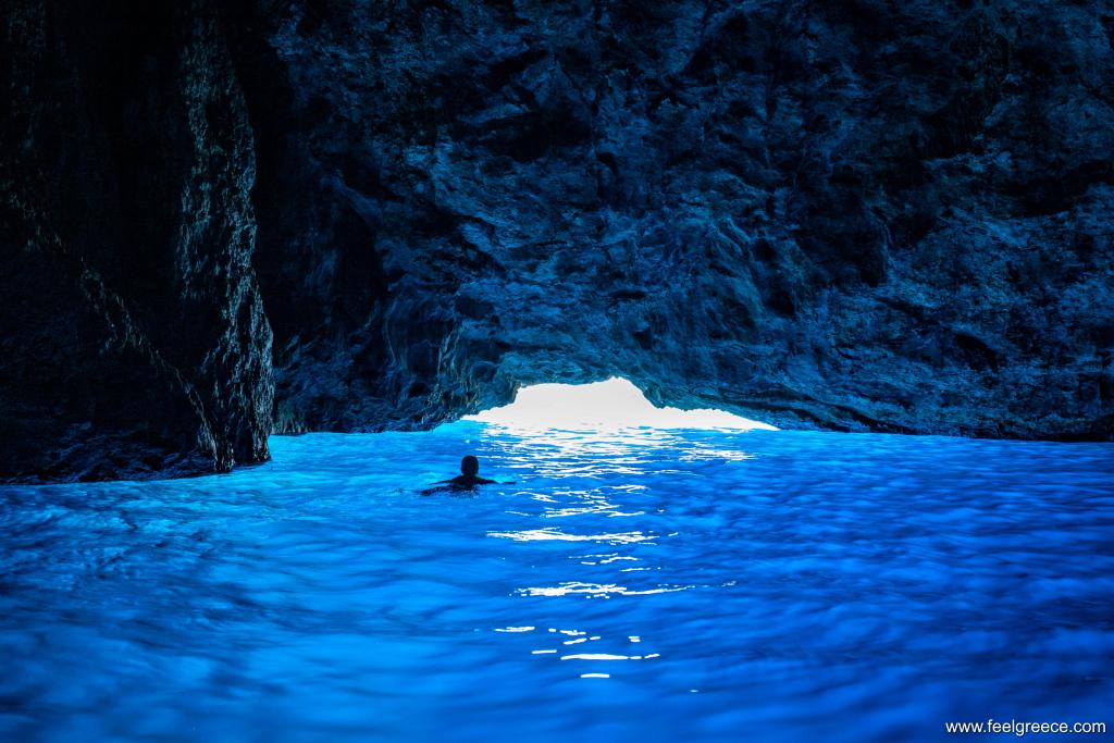 The blue cave
