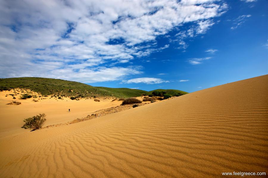 Large sand dunes