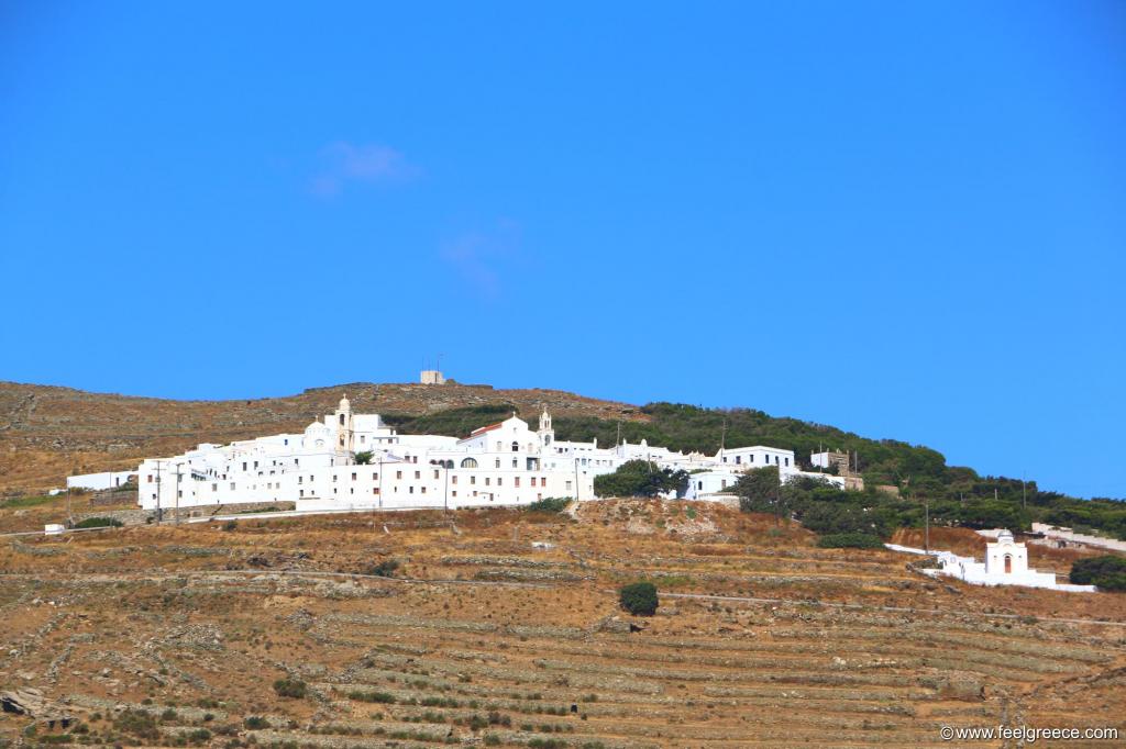 The monastery complex seen from the main road